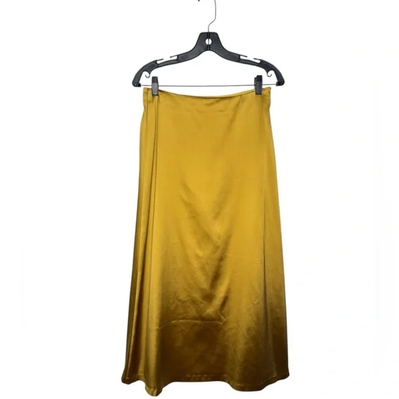 Balmain Paris Atelier Sample Satin Set Blazer & Maxi Skirt Chartreuse Gold S - Picture 8 of 17